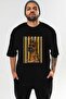 For Dog Lovers 4 Front Dog Prints Black Oversize T-Shirt 100% Cotton Unisex Dog Lover Premium Design - 2