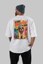 For Dog Lovers 66 White Oversize T-Shirt with Back Dog Print 100% Cotton Unisex Dog Lover Premium Design - 4