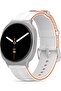 Striped Silicone Sport Strap Compatible with Samsung Galaxy Watch 8 Classic/Watch 8 40mm & 44mm – Soft Waterproof Band with Adjustable Buckle