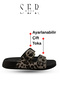 Double Buckle Women's Slippers - Comfortable and Flexible Sole with Adjustable Straps Women's Slippers Leopard Gray - 7
