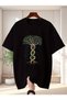 Mr. tree design printed premium oversize t-shirt