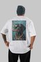 For Dog Lovers 43 White Oversize T-Shirt with Dog Print on the Back 100% Cotton Unisex Dog Lover Premium Design - 2