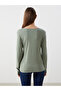 Crew Neck Women's Ribbed Bodysuit - 4
