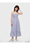 Nevavm Plaid Rope Strap Waist-Sitting Dress with a Difference