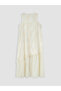 Nevavm Square Collar Shawl Detailed Lace Dress with a Difference - 7