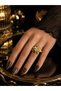 Sun Star Design Adjustable Women's Ring with Zircon Stone Model Stylish