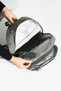 Unisex Gray School Bag, Sports Travel Bag, Waterproof Crinkle Fabric Backpack, 40X30Cm - 5