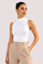 Women's 3-Piece Stand Collar Sleeveless Cotton & Modal Stretchable Basic Undershirt - 3-Piece Advantage Pack - 2