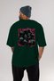 Gym Goril Oversize Back Printed Green T-Shirt 100% Cotton Streetwear Premium Comfortable Fit - 5