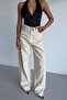 Women's Wide Leg Jeans with Reverse Tie Detail