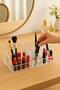 Transparent 16 Compartment Makeup Organizer 12×22×8 cm - 3
