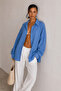 Women's Oversize Linen Shirt – Lightweight Textured Summer Comfortable Fit for Beach & Casual Chic - 3