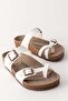 Unisex White Soft Pad Sole Flip Flops Daily Comfortable Summer Home & Outdoor Slippers - 2