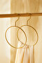 6 Pieces Ring Gold Color Metal Accessory Hanger 24.5X16X0.5 - 4