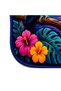 Sdt Special Cut Tropical Toucan Bird Patterned Navy Blue Woven Base Decorative Carpet Sdt3014 - 5