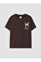 Brown Crew Neck Printed Boys' 2-Piece T-Shirt - 2