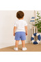 Baby Boy Summer Printed T-Shirt and Shorts Set 100% Cotton White Blue 2-Piece Set 12-18-24-36 Months - 2