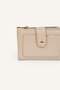 Women's Faux Leather Beige Wallet I1261Axns - 3