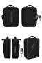 Laptop Backpack Quilted Detail Waterproof with USB Attachment and Shoulder Strap 15.6" Inch 8683255014156 - 5