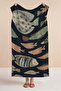 Fish Themed Marine Beach Towel - Navy Blue Mediterranean Style Pool Sea Quick-Dry Microfiber Towel - 6