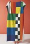 Geometric Color-Blocked Modern Beach Towel-Abstract Minimalist Multi-Color Quick Dry Microfiber Towel - 7