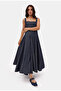 Women's Indigo Selvedge Special Fabric Design Denim Dress - 6