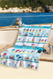 Lighthouse Ship Marine Boys' Beach Towel - Blue Nautical Cute Pool Bath Seaside Cover-Up - 2