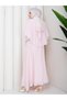 Cape Detailed Blouse & Skirt Tulle Modal Hijab Set Rc9055 - 9