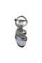 Women's Thick Platform Heel Glittery Stone Evening Dress Summer Shoes - 2