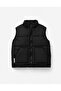 Boy's Black Zippered Vest - 2