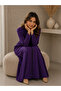 Solid Color Summer Flexible Fabric Dressing Gown-Nightgown - 3