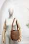 67-7199 Women's Suede Tan Crossbody Bag - 3