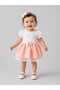 Lined Baby Girl Short Sleeve Dress with Elasticated Cuff Ends - 2