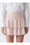Patterned Ruffled Mini Skort - 3