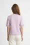 Lilac Crew Neck Short Sleeve Lace Detail T-Shirt 26906 - 3