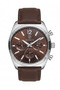 Men's Brown Leather Cord Brown Dial Function Wristwatch 2 Years Warranty - 2