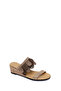 Women's Mink Filled Suede Leather Slippers 26Sfd203410 - 7
