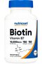 Biotin (10,000mcg) 150 Softgels - Gluten Free, Non-GMO