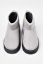 Women's Smoked Thick Poly Sole Boots with Fur Inside and Suede Look - 4