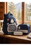 Rlx-1815 Set of 3 Children's Primary School Bag with Pen Holder and Lunch Bag Backpack Dark Blue - 2