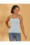 Women Blue Strappy Vest