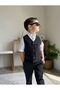 New Black 3-Piece Baby Kids Set 1-6 Years (Short-Sleeved Shirt) - 2