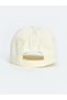 Ecru Dog Embroidered Girl's Cap Hat - 3