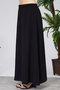 Elastic-Waisted Crepe Mother's Skirt - 5