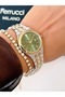 Steel Cord Calendar Model 2 Year Warranty 3 Atm Waterproof Women's Wristwatch + Bracelet Gift - 2
