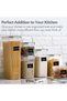 4 Pieces Airtight Cereal Storage Containers With Pouring Spout – Bpa-Free, 4-Sided Locking Lids (2.8L + 2L + 1.4L + 0.8L) Clear - 4