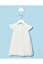 Infant Girls White Pleated Dress