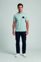 Men's T-Shirt Elephant Embroidery 100% Cotton Crew Neck Short Sleeve T-Shirt
