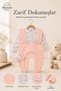 Baby Girl Set - Floral Patterned Bow Detailed Salopet Look Jumpsuit Set 0 3 6 9 12 Months - 2