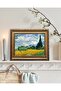 Van Gogh Wheat Field Canvas Wall Art Landscape Decor With Outer Frame (50x70 cm) - 2